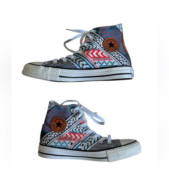 Converse Allstar Chuck Taylor festival bag geo print sneaker women’s 6 NWOB - Picture 2 of 9